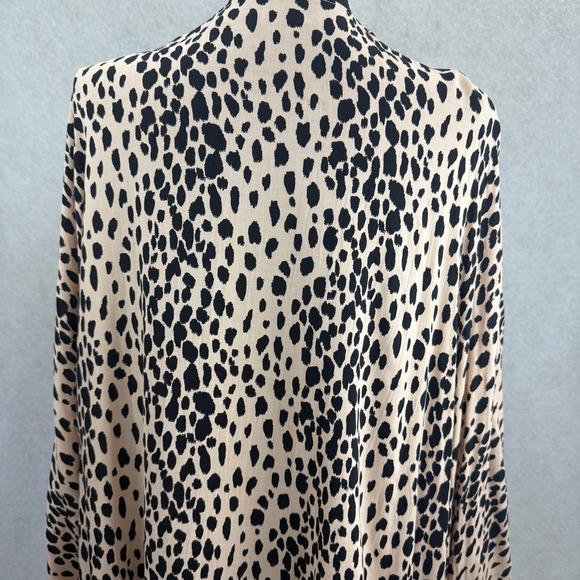 Forever 21 Leopard Cheetah Print Open Front Kimono One Size Beachy Boho Festival - Picture 5 of 7